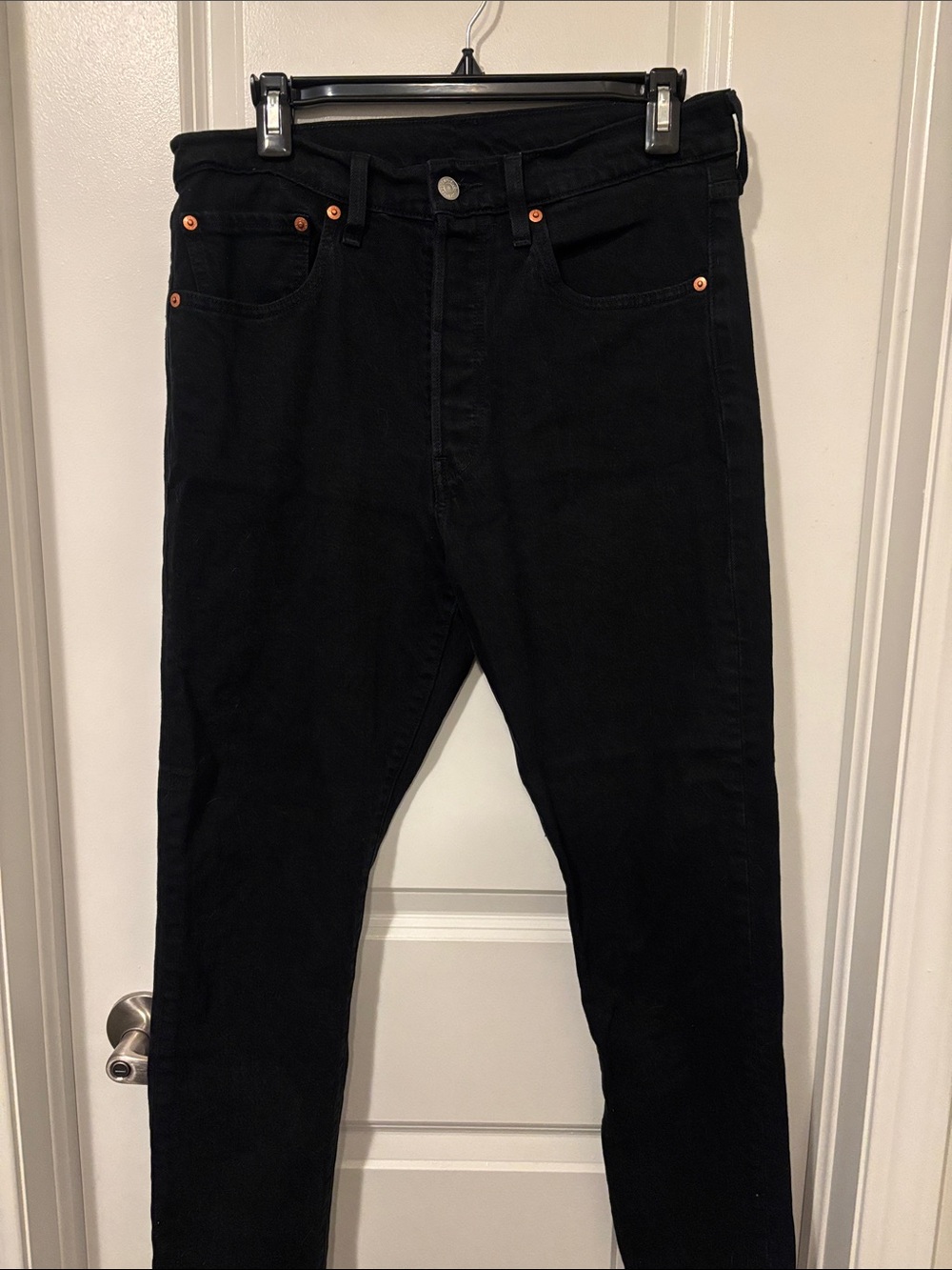 High waisted black skinny jeans